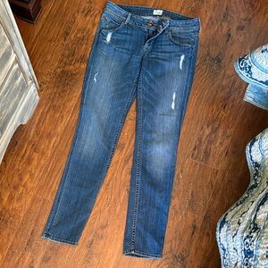 Hudson Jeans medium Blue Distressed Skinny Jeans